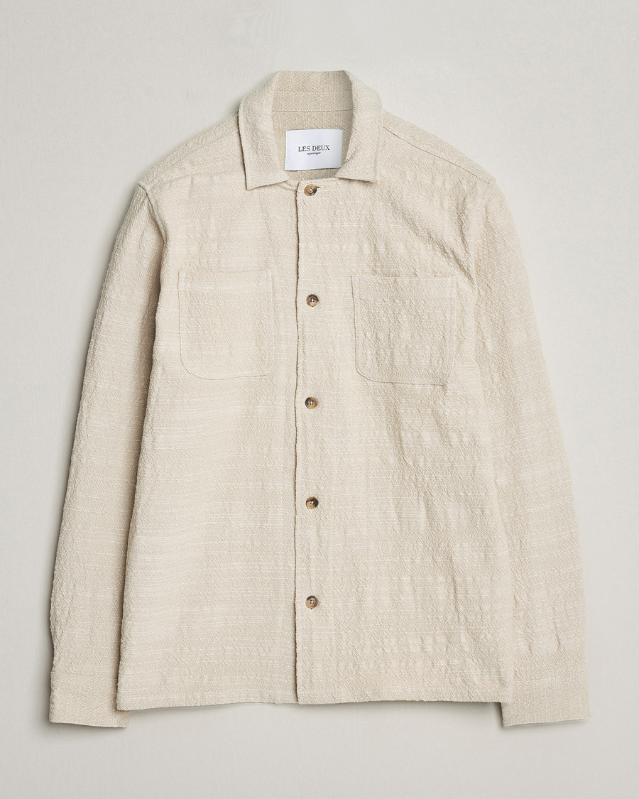 Herre | Skjorter | LES DEUX | Isaac Overshirt Ivory