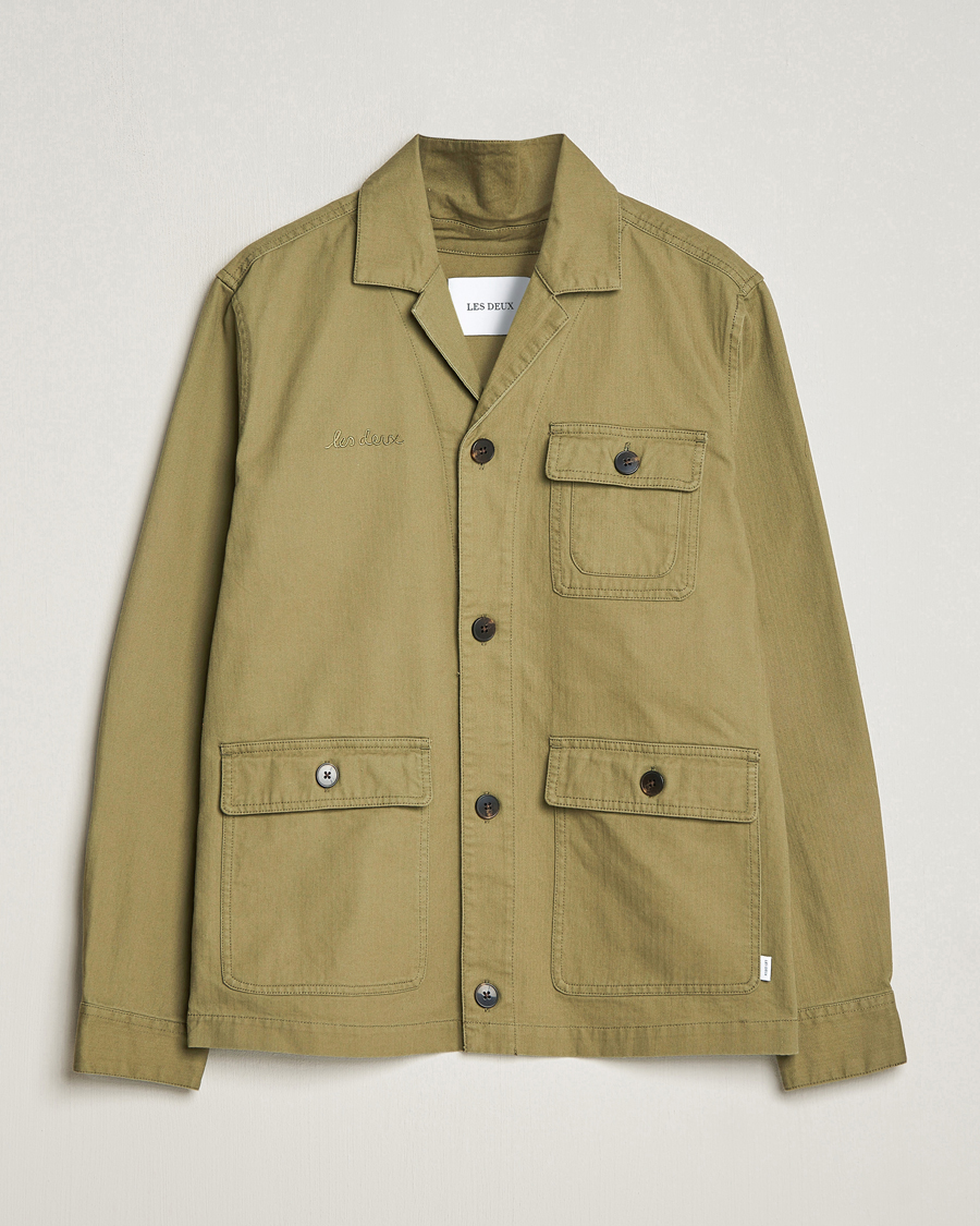 Herre | Skjorter | LES DEUX | Lester Fatigue Shirt Surplus Green