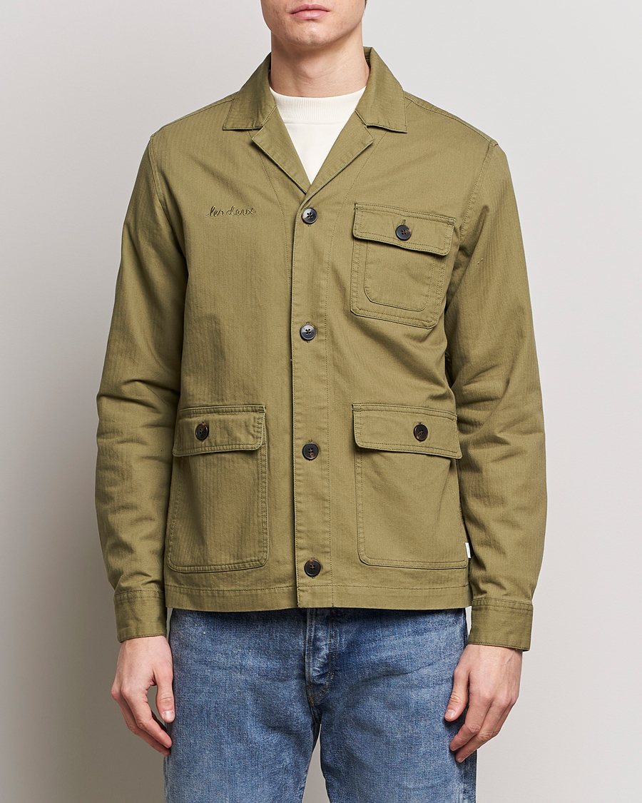 Herre | Klær | LES DEUX | Lester Fatigue Shirt Surplus Green