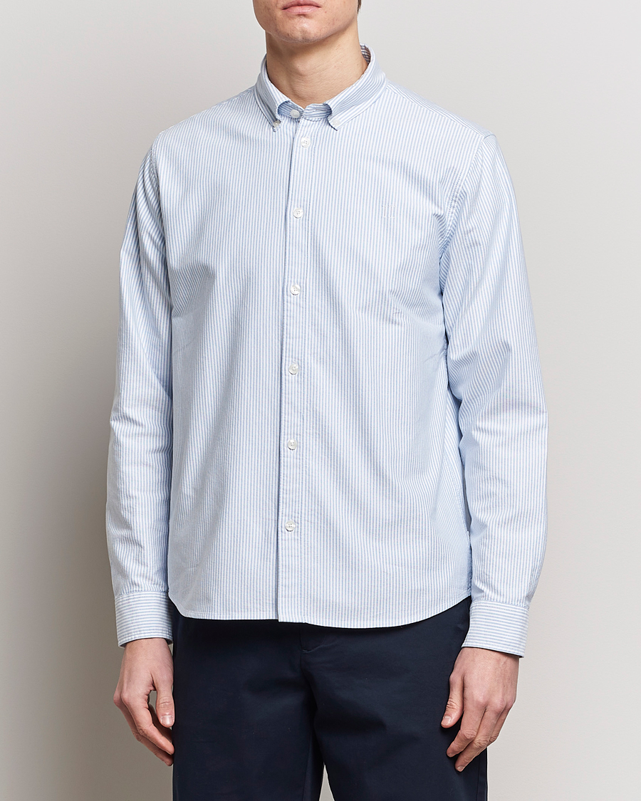 Herr | Oxfordskjortor | LES DEUX | Kristian Oxford Shirt Light Blue/White