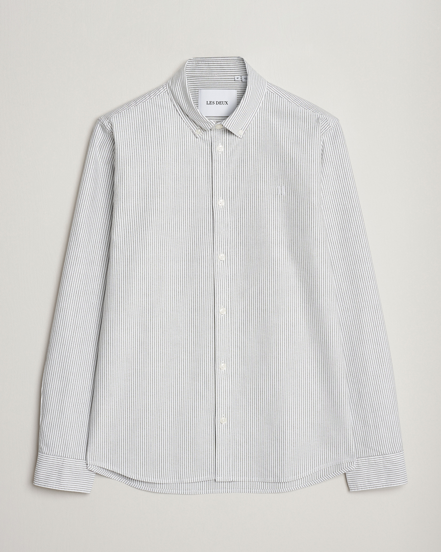 Herre | Skjorter | LES DEUX | Kristian Oxford Shirt Green/White