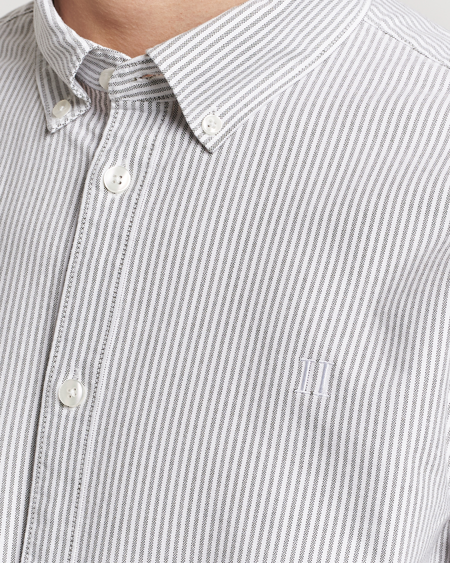 Herre | Skjorter | LES DEUX | Kristian Oxford Shirt Green/White