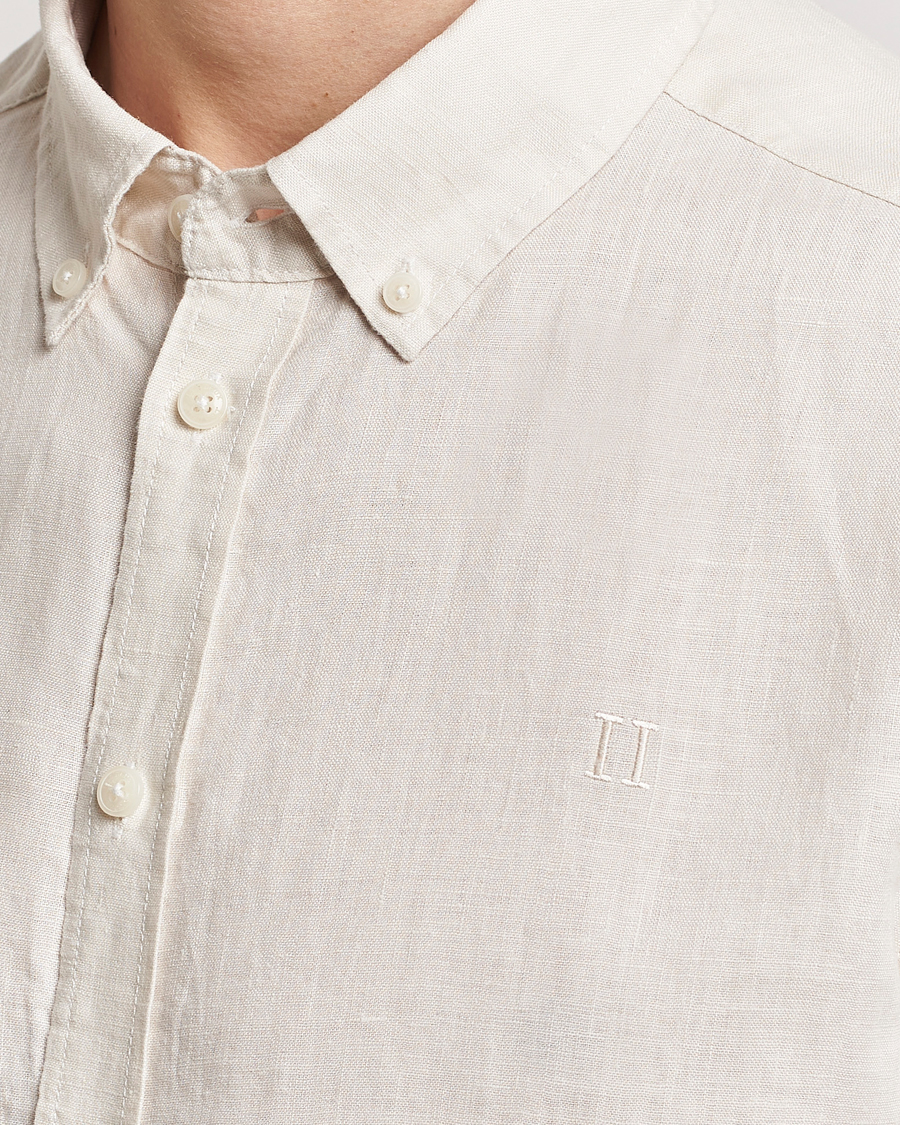 Herre | Skjorter | LES DEUX | Kristian Linen Button Down Shirt Ivory