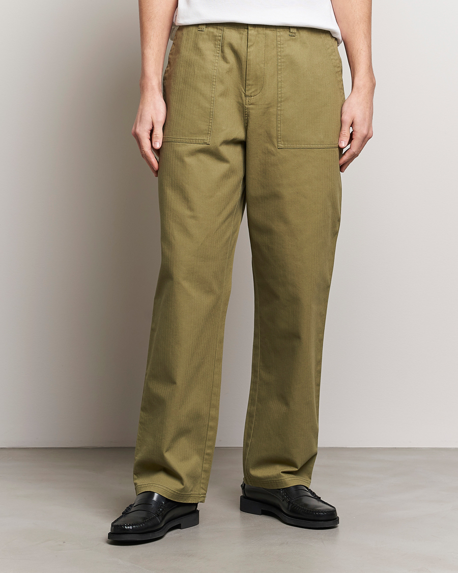 Herre | Klær | LES DEUX | Lester Fatigue Pants Surplus Green