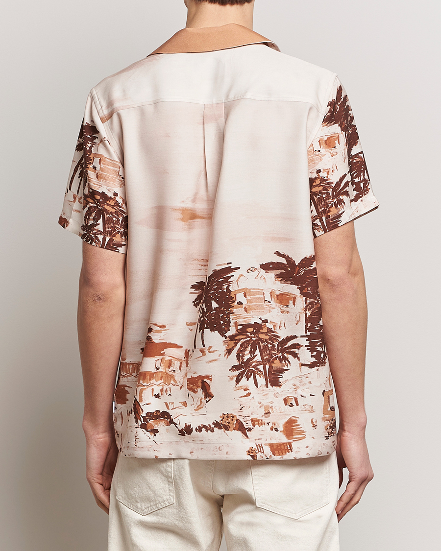 Herre | Skjorter | LES DEUX | Coastal Printed Short Sleeve Shirt Terracotta