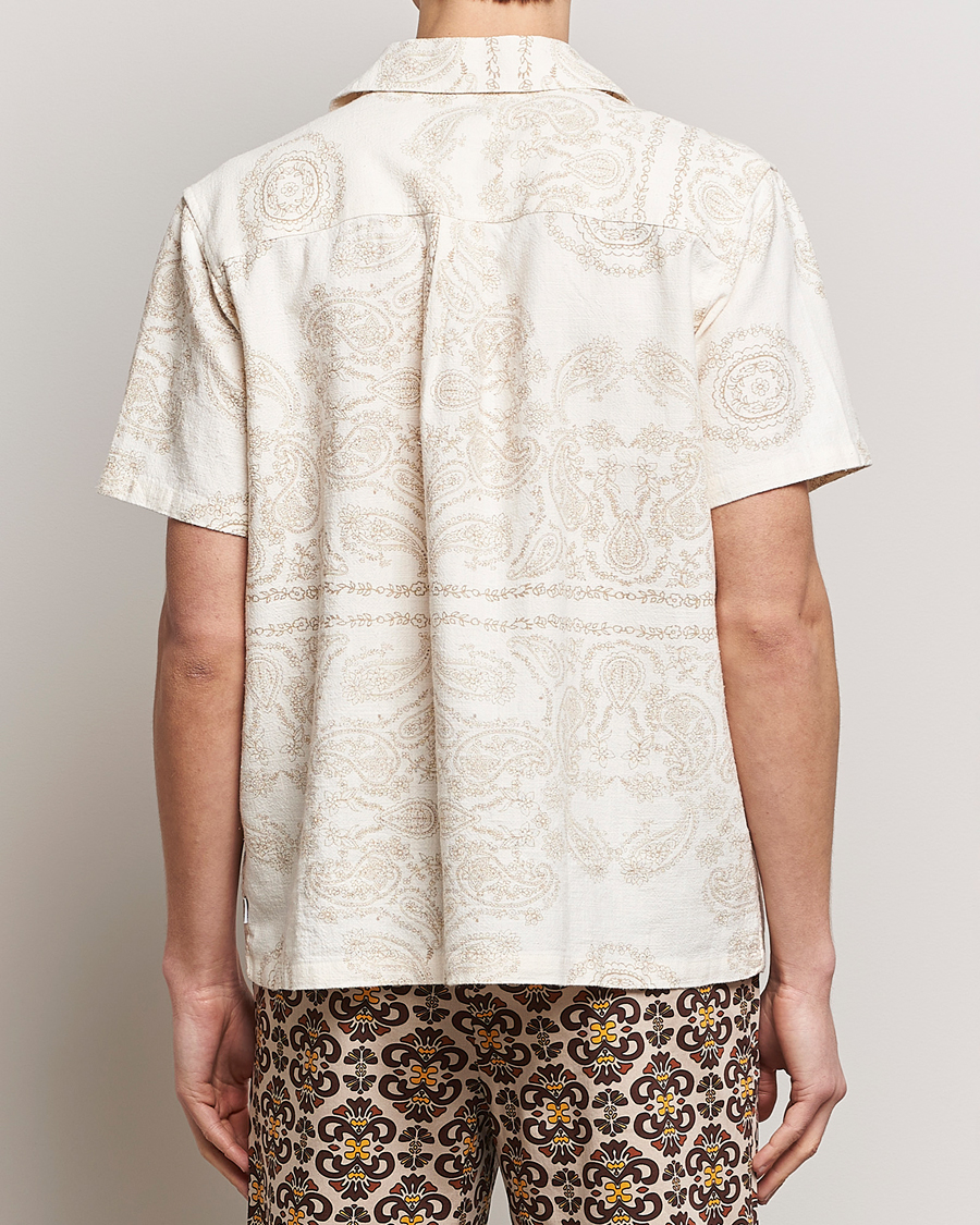 Herre | Skjorter | LES DEUX | Lesley Paisley Short Sleeve Shirt Light Ivory