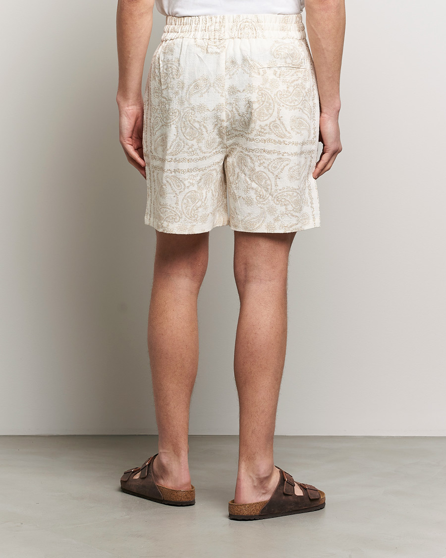 Herre | Shorts | LES DEUX | Lesley Paisley Shorts Light Ivory