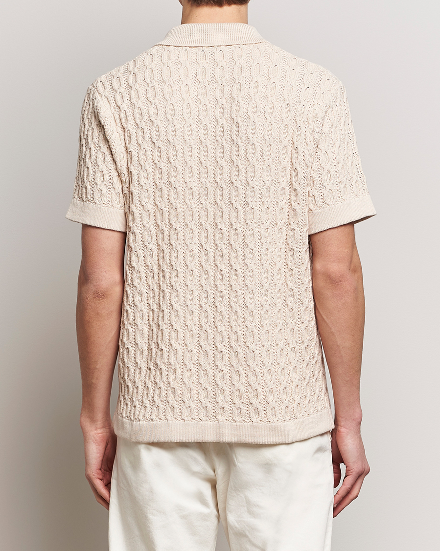 Herre | Skjorter | LES DEUX | Garret Knitted Short Sleeve Shirt Ivory