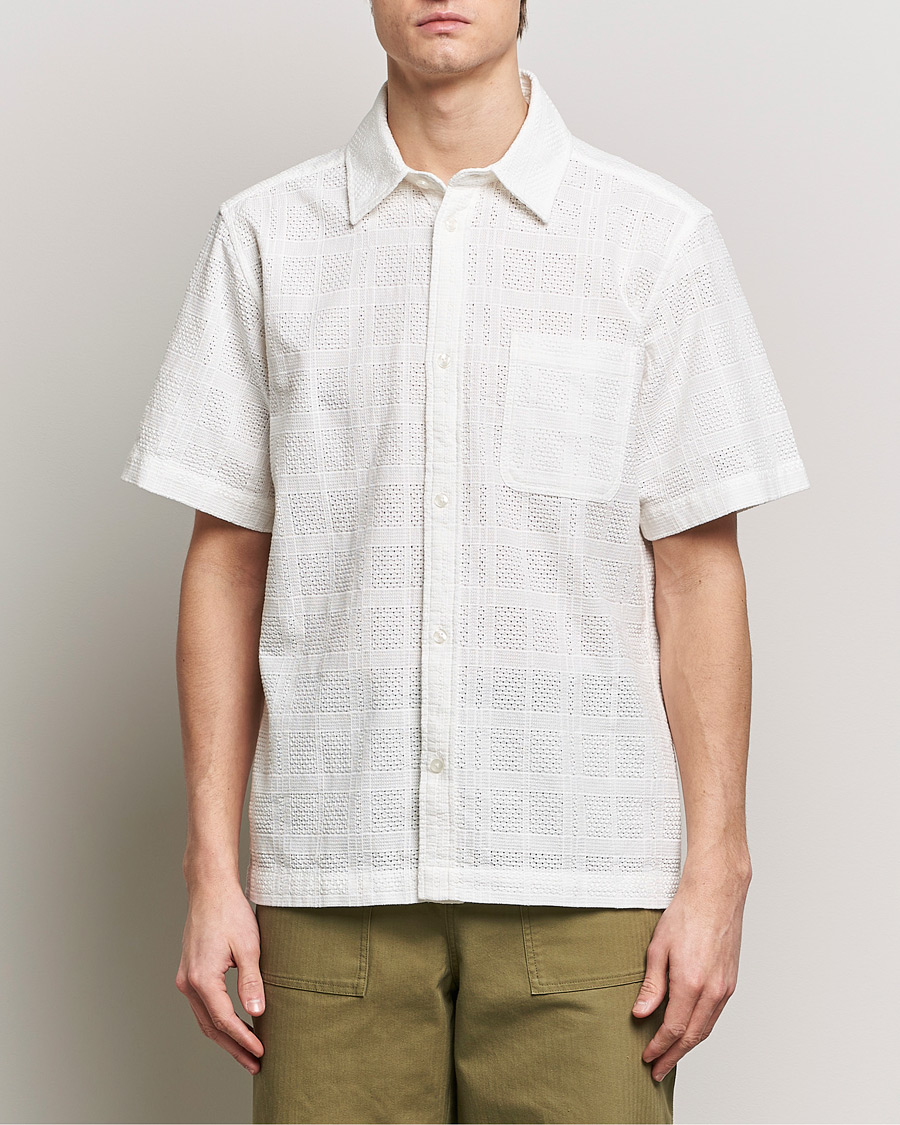 Herre | Klær | LES DEUX | Charlie Short Sleeve Shirt Light Ivory