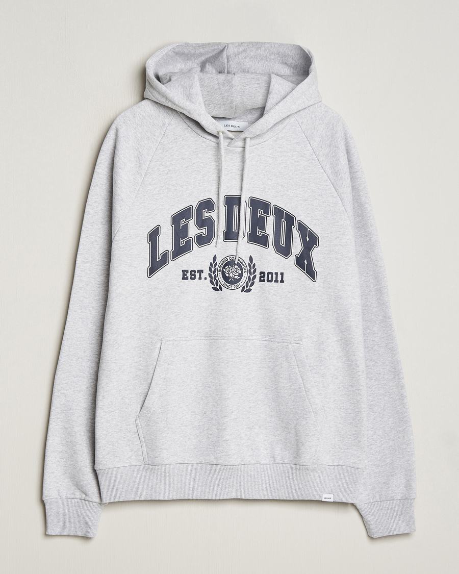 Herre | Gensere | LES DEUX | University Hoodie Snow Melange
