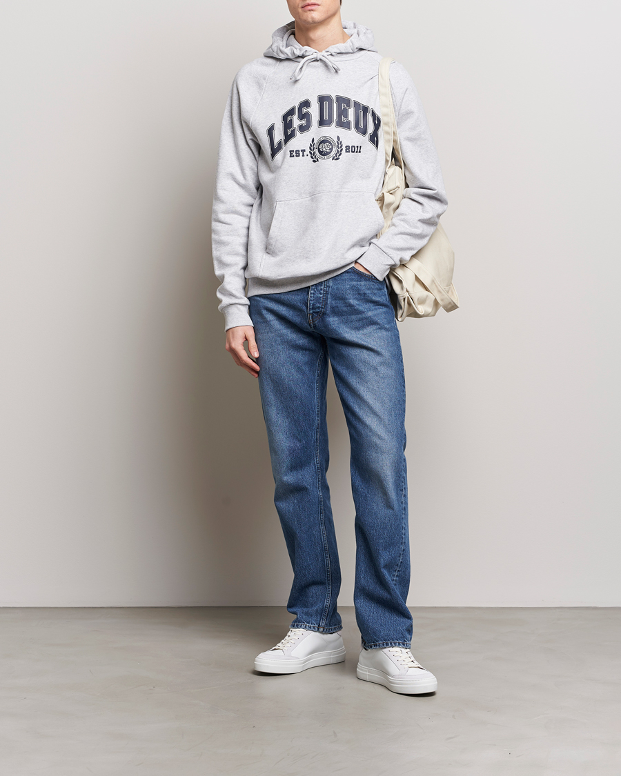 Herre | Gensere | LES DEUX | University Hoodie Snow Melange