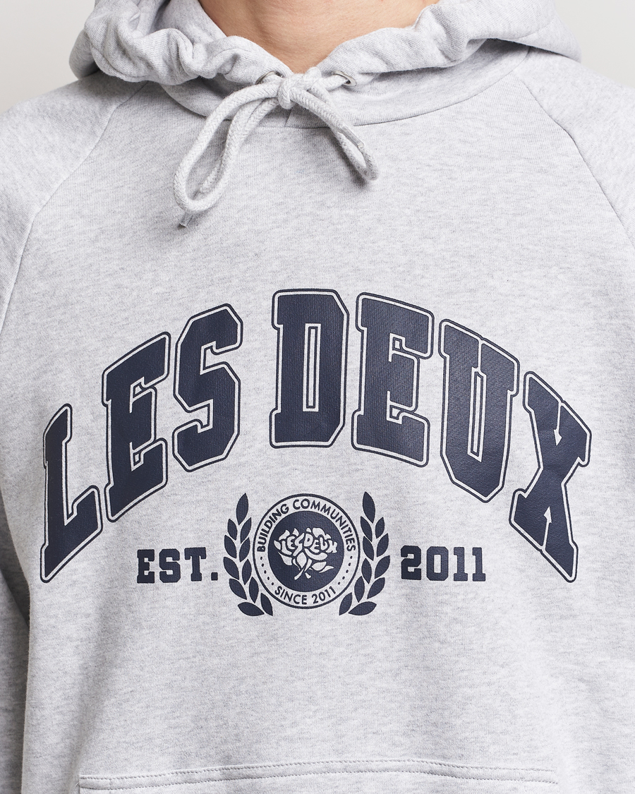 Herre | Gensere | LES DEUX | University Hoodie Snow Melange