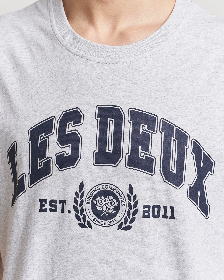 Herre | T-Shirts | LES DEUX | University T-Shirt Snow Melange