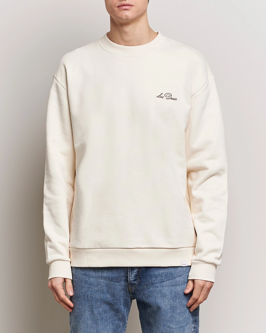Herre | Sweatshirts | LES DEUX | Crew Sweatshirt Light Ivory