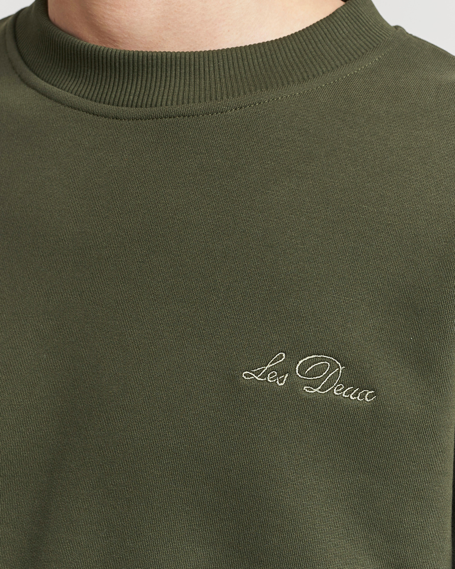 Herre | Gensere | LES DEUX | Crew Sweatshirt Forrest Green