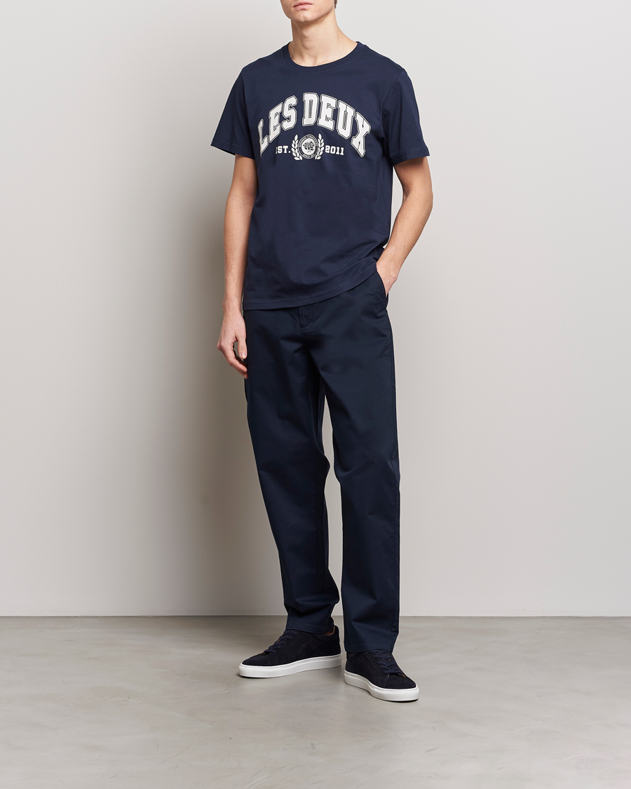 Herre | Bukser | LES DEUX | Jared Twill Chino Pants Dark Navy