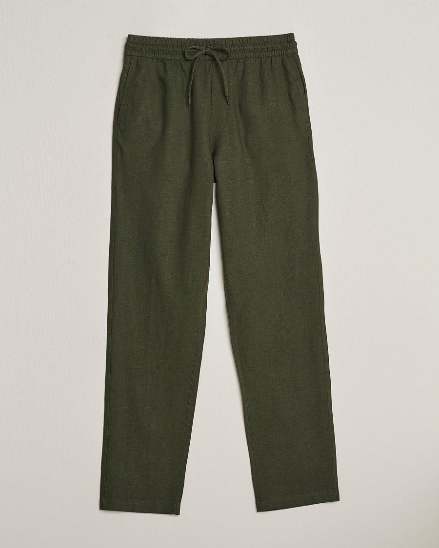 Herre | Bukser | LES DEUX | Patrick Linen Pants Forrest Green