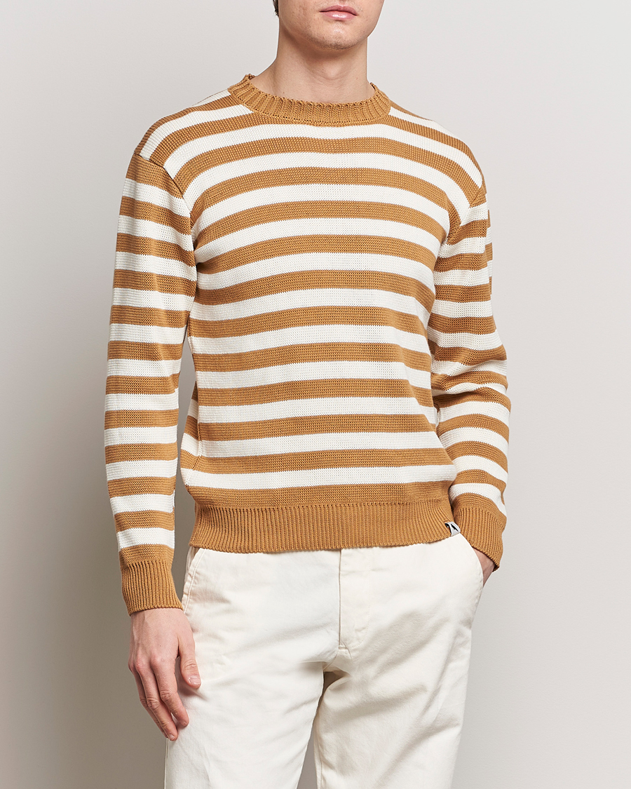 Herre | Best of British | Peregrine | Richmond Organic Cotton Sweater Amber