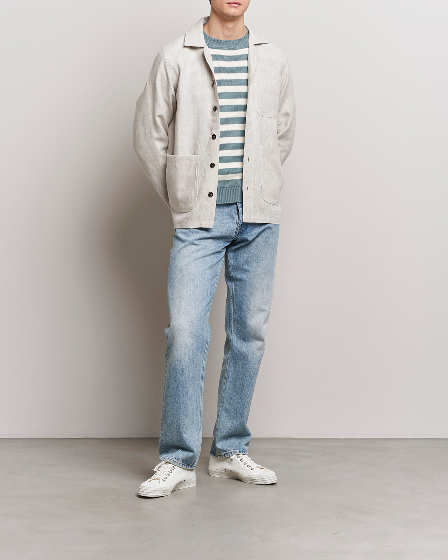 Herre | Skjorter | Peregrine | Grange Linen Shacket Natural