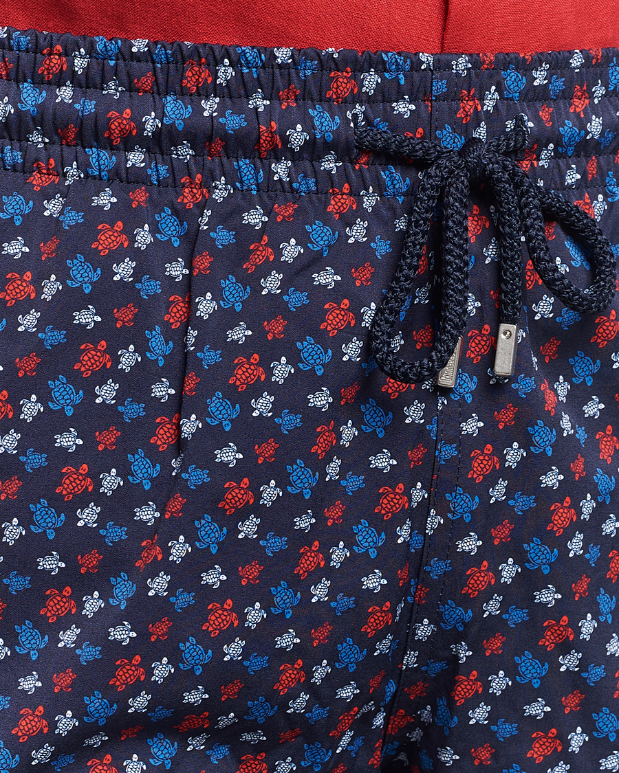 Herre | Badeshorts | Vilebrequin | Moorea Printed Swimshorts Bleu Marine