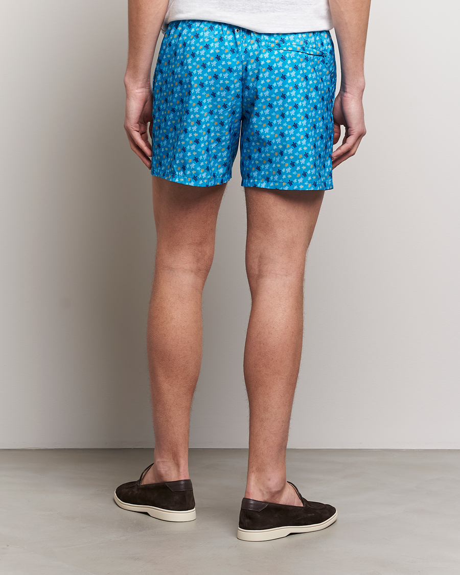 Herre | Badeshorts | Vilebrequin | Mahina Printed Swimshorts Bleu Hawaii