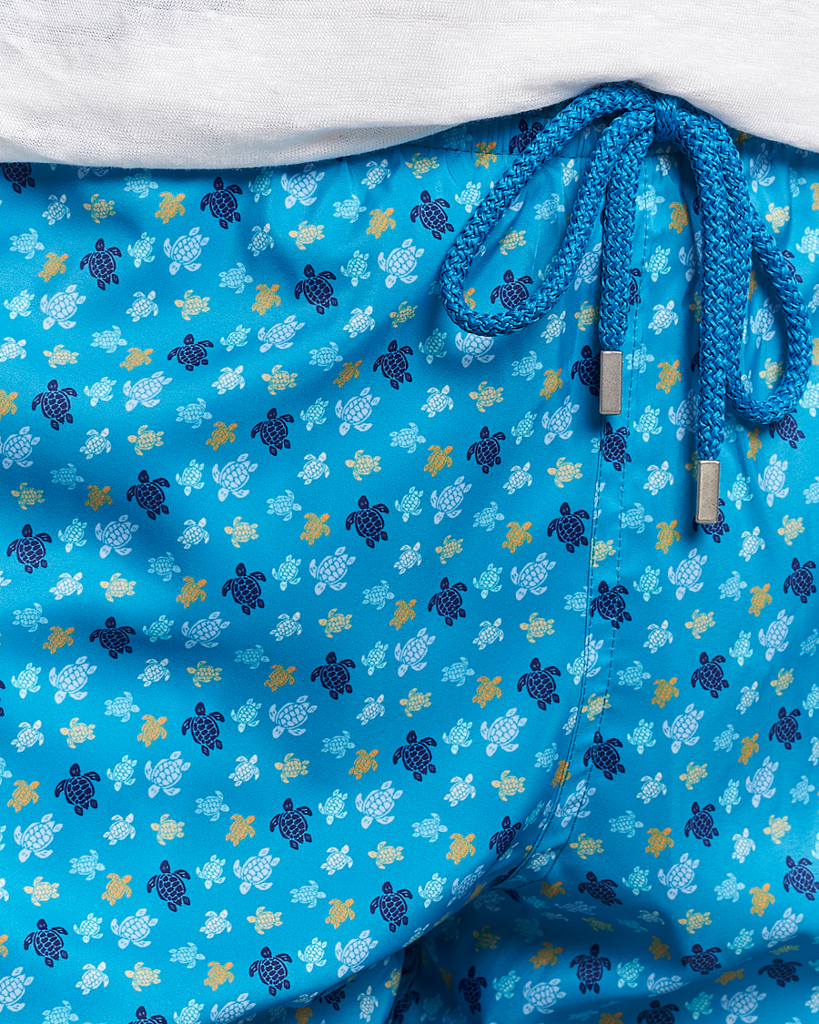 Herre | Badeshorts | Vilebrequin | Mahina Printed Swimshorts Bleu Hawaii
