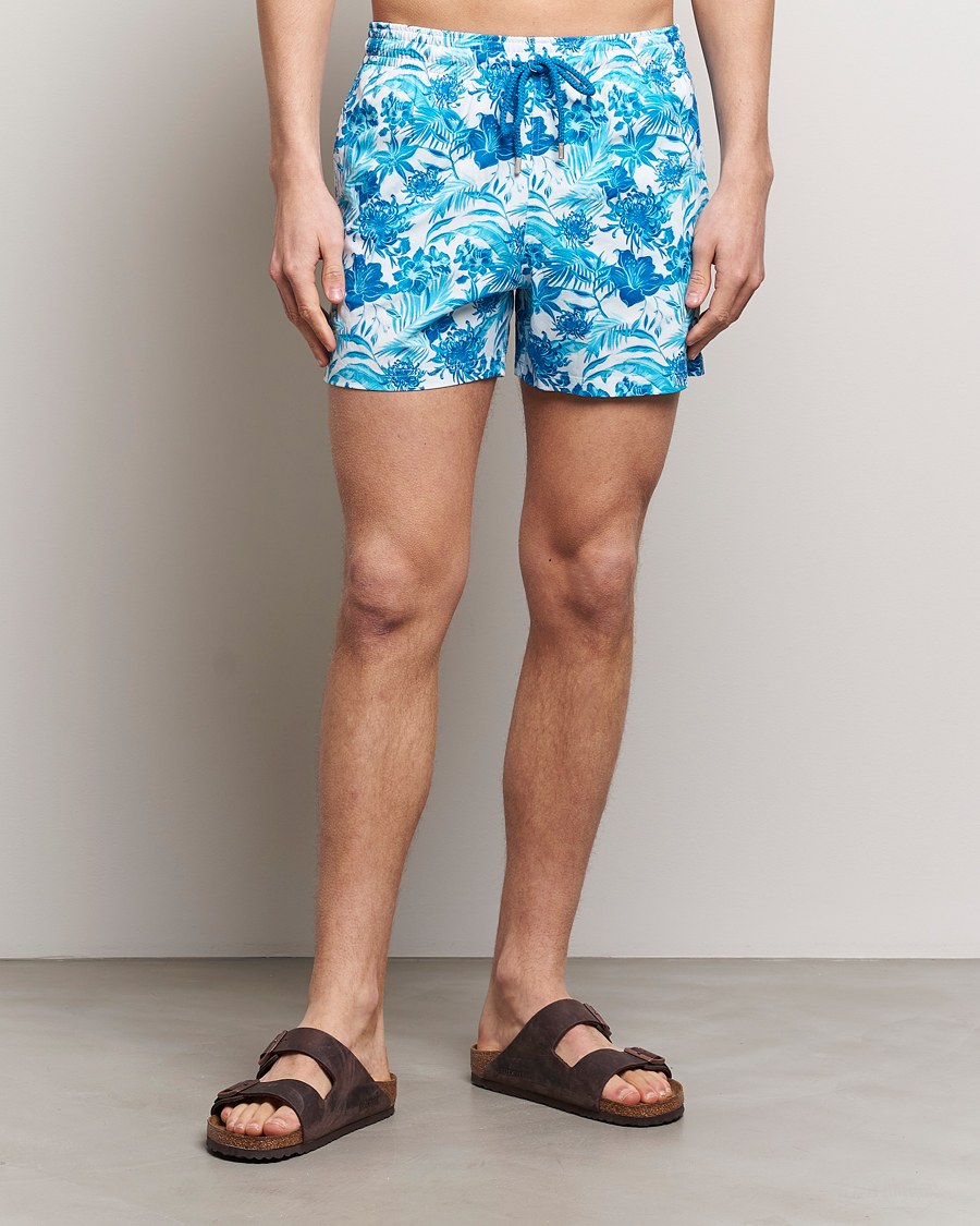 Herre | Klær | Vilebrequin | Moorise Printed Swimshorts Blanc