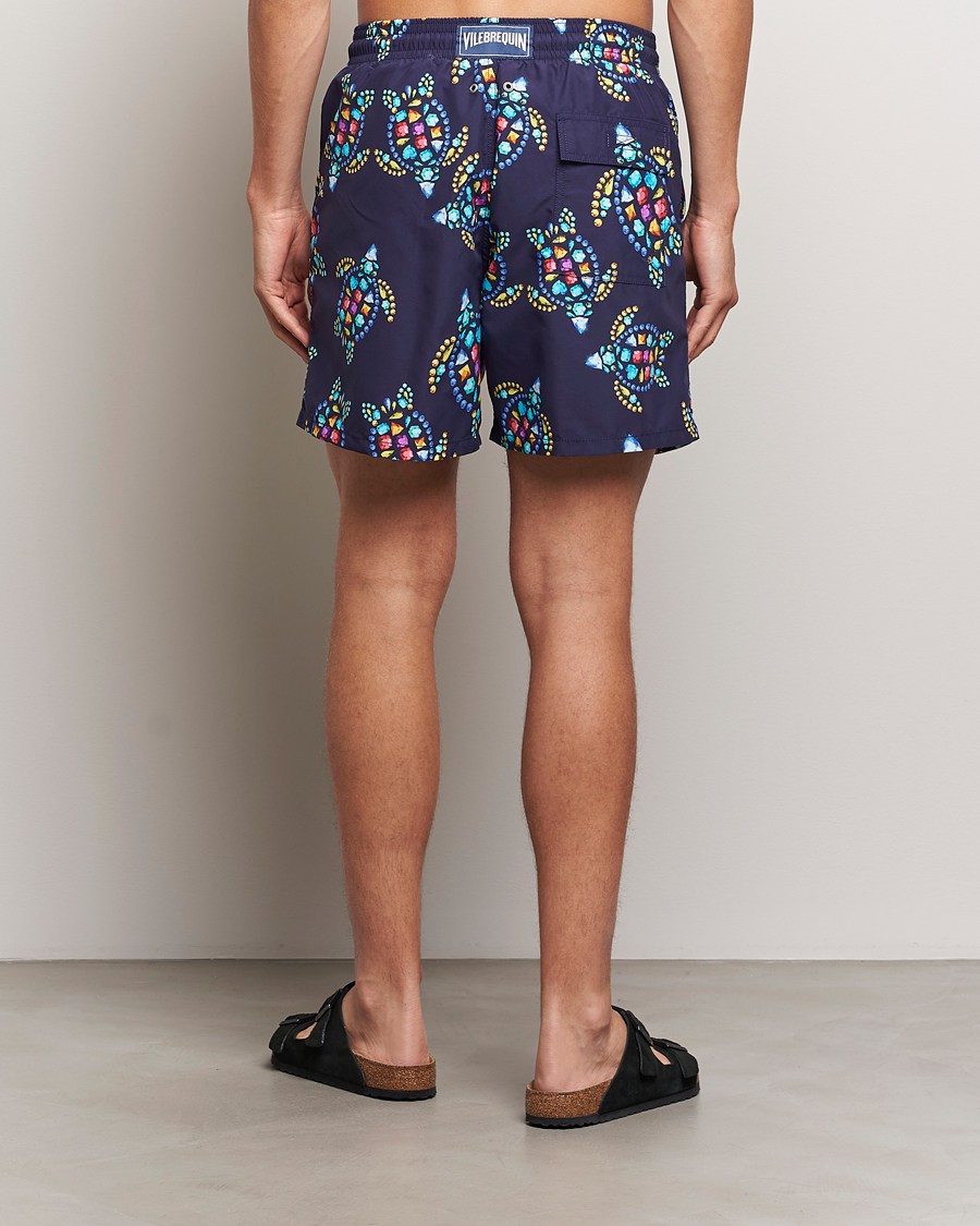 Herre | Badeshorts | Vilebrequin | Moorea Printed Swimshorts Minuit