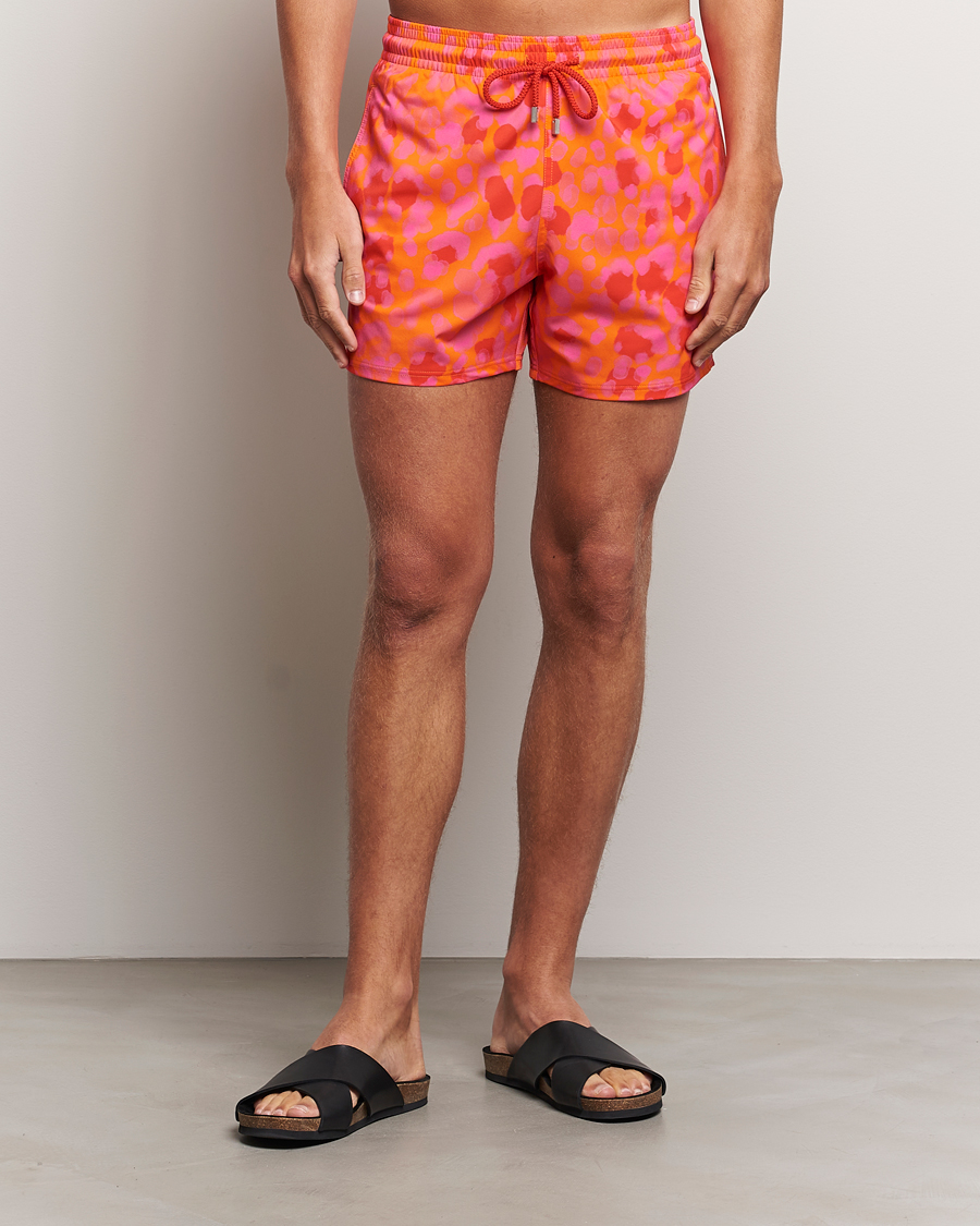 Herre | Badeshorts | Vilebrequin | Moorise Printed Swimshorts Abricot