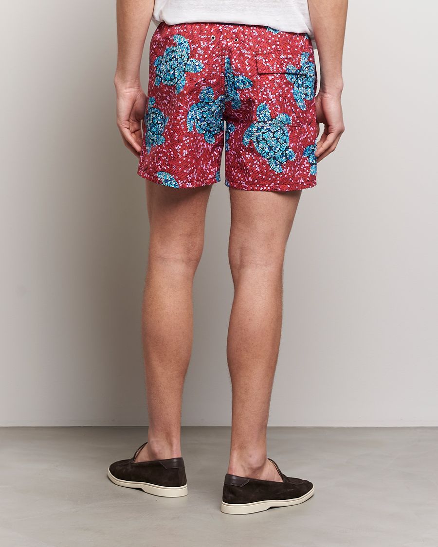 Herre | Badeshorts | Vilebrequin | Moorea Printed Swimshorts Merlot
