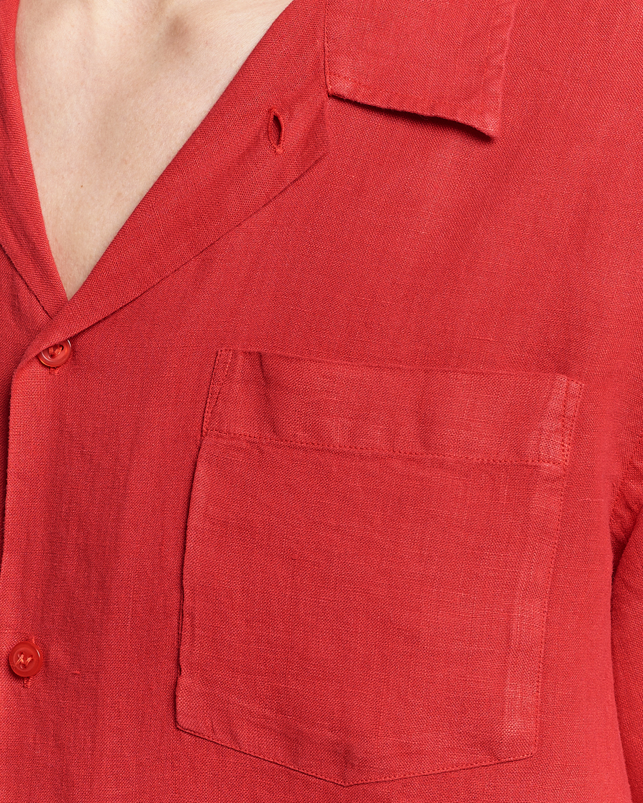 Herre | Skjorter | Vilebrequin | Carhli Resort Short Sleeve Shirt Mouline Rouge