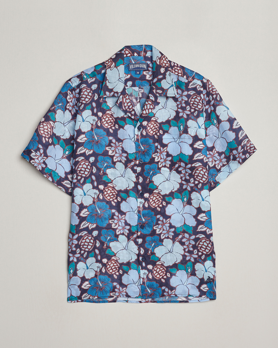 Herre | Skjorter | Vilebrequin | Carhli Resort Short Sleeve Shirt Minuit