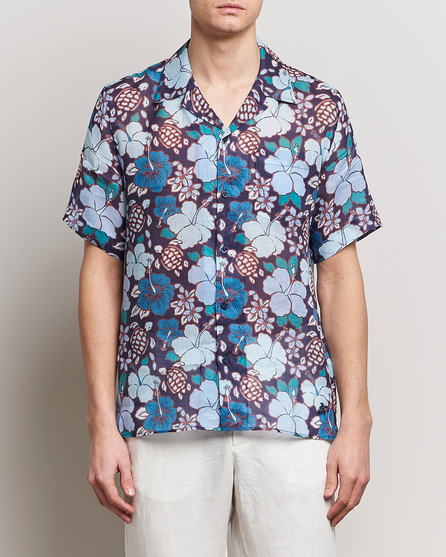 Herre | Kortermede skjorter | Vilebrequin | Carhli Resort Short Sleeve Shirt Minuit