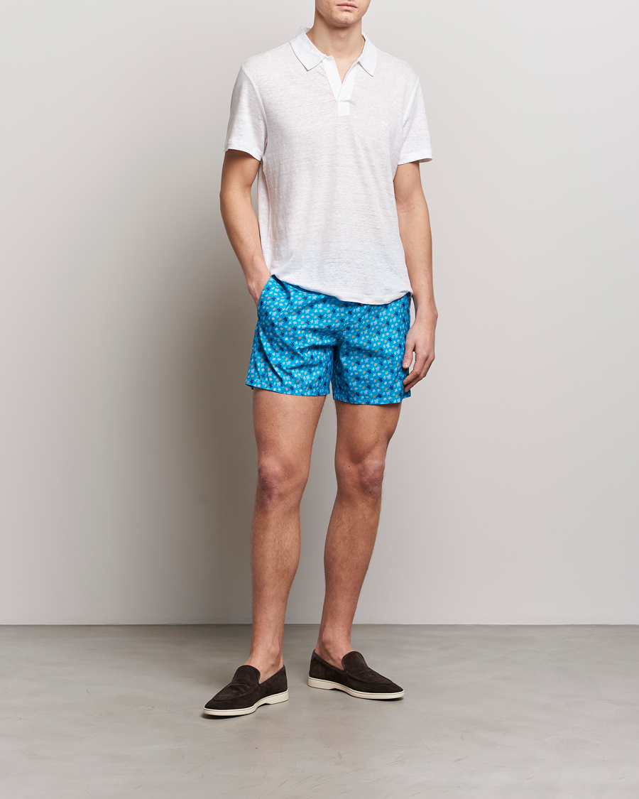 Herre | Pikéer | Vilebrequin | Pyramid Linen Jersey Polo Blanc