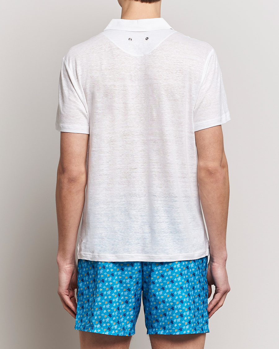 Herre | Pikéer | Vilebrequin | Pyramid Linen Jersey Polo Blanc