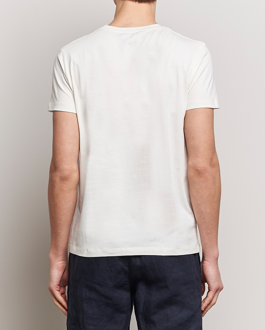 Herre | T-Shirts | Vilebrequin | Portisol Printed Crew Neck T-Shirt Off White