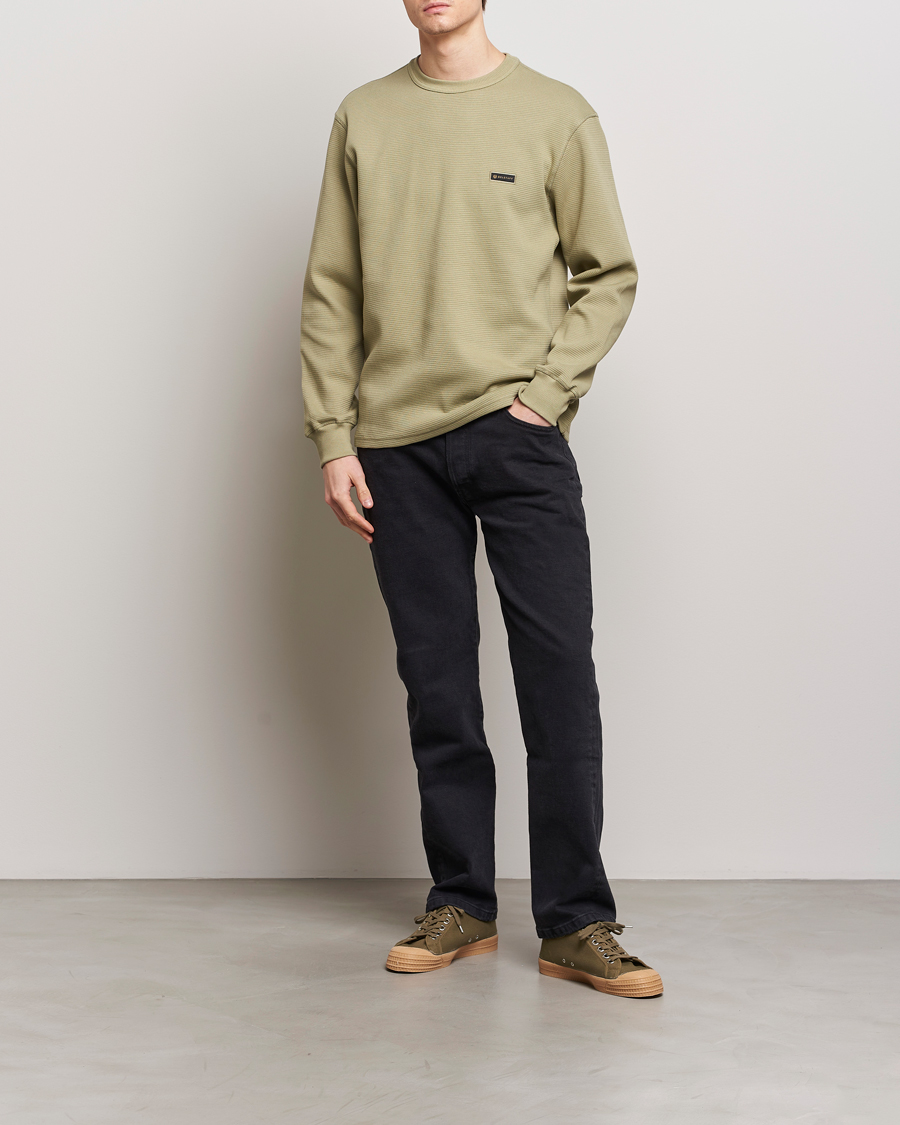 Herre | Gensere | Belstaff | Tarn Long Sleeve Waffle Sweatshirt Aloe