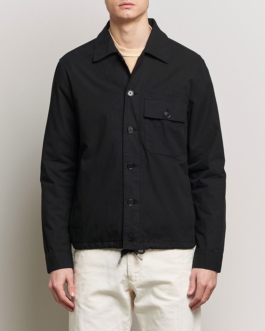 Herre |  | Belstaff | Guley Ripstop Overshirt Black