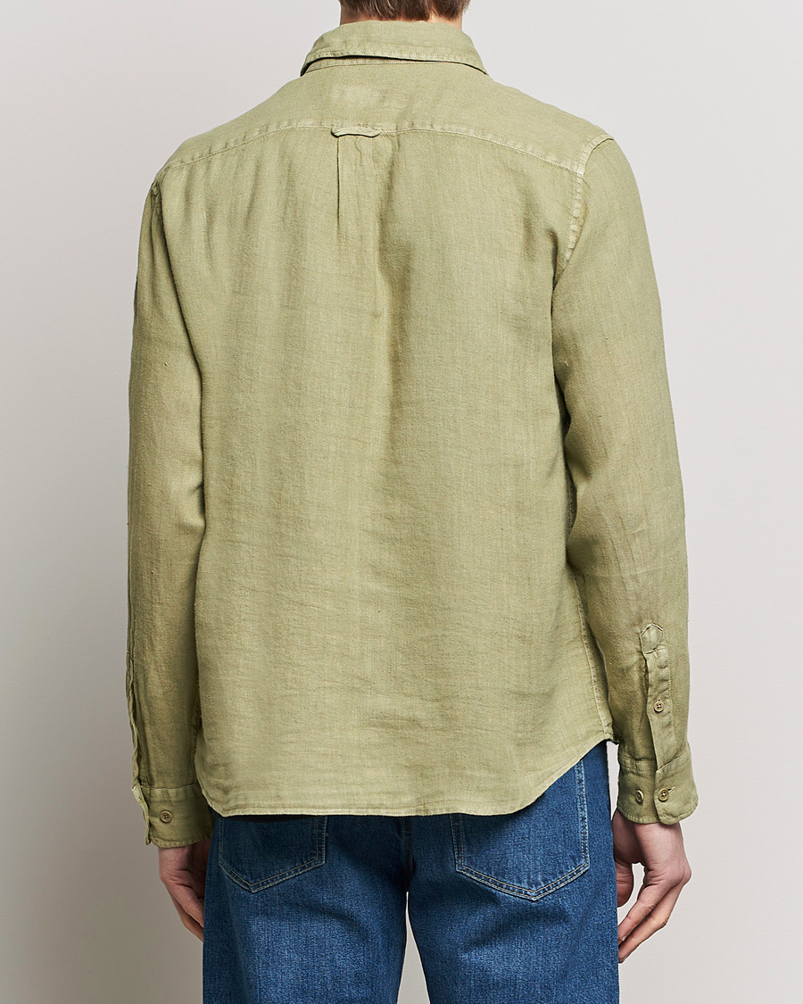 Herre | Skjorter | Belstaff | Scale Linen Pocket Shirt Aloe