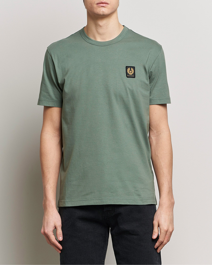 Herre | Kortermede t-shirts | Belstaff | Cotton Logo T-Shirt Mineral Green
