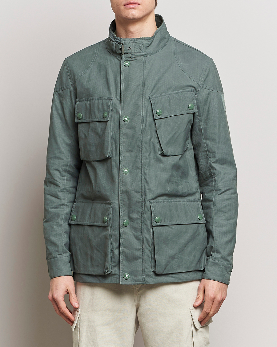 Herre | Avdelinger | Belstaff | Landsport Dry Wax Fieldmaster Mineral Green