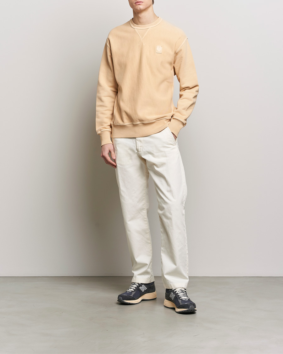 Herre | Gensere | Belstaff | Outliner Cotton Crew Neck Peach