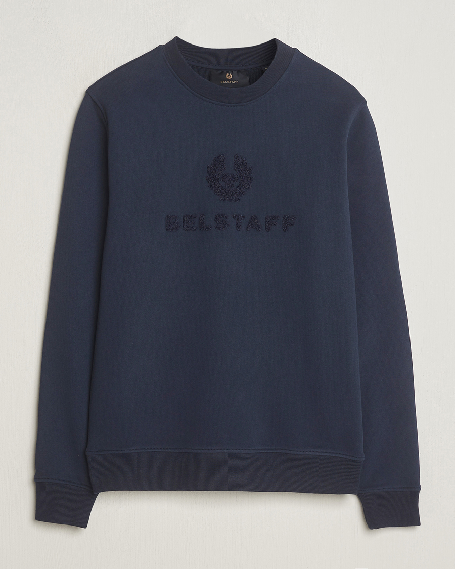 Herre | Gensere | Belstaff | Varsity Logo Sweatshirt Dark Ink