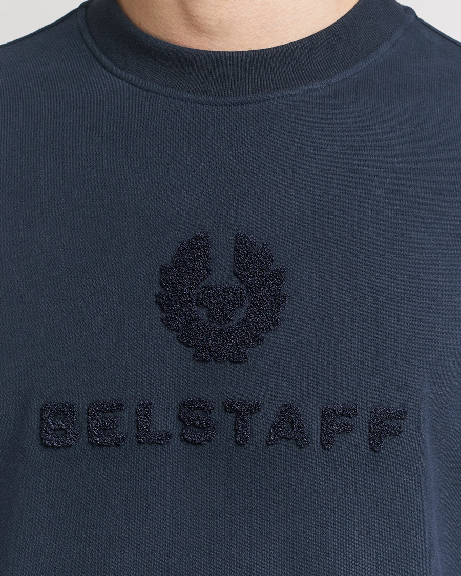 Herre | Gensere | Belstaff | Varsity Logo Sweatshirt Dark Ink