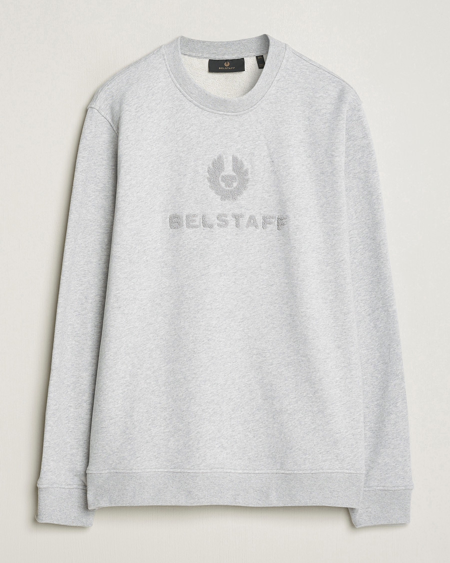 Herre | Gensere | Belstaff | Varsity Logo Sweatshirt Old Silver Heather