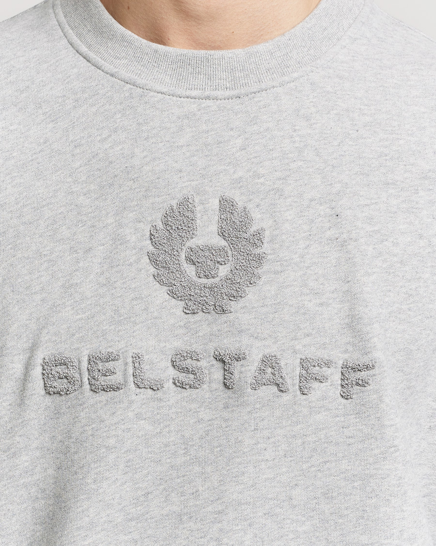 Herre | Gensere | Belstaff | Varsity Logo Sweatshirt Old Silver Heather