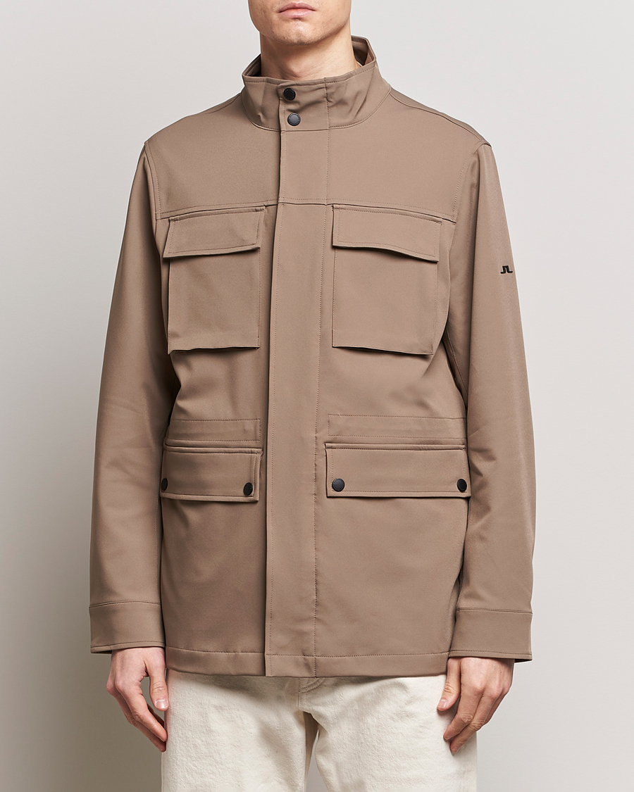 Herre | Klær | J.Lindeberg | Ripley 4-Way Stretch Field Jacket Walnut