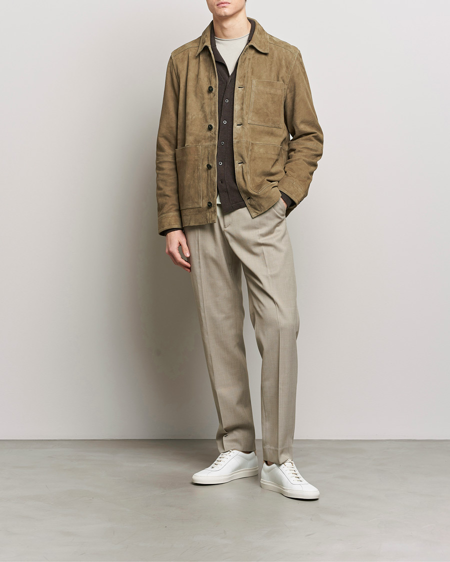 Herre | Jakker | J.Lindeberg | Walt Suede Jacket Walnut