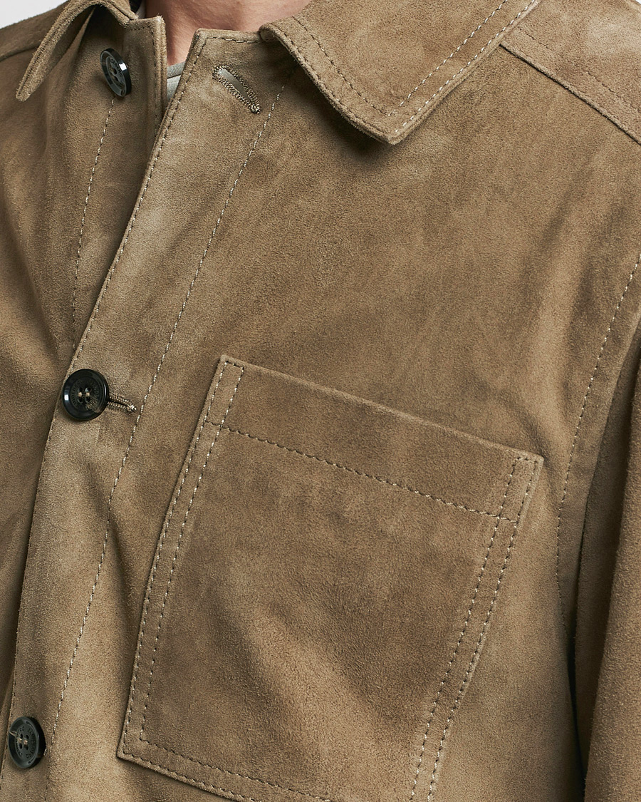 Herre | Jakker | J.Lindeberg | Walt Suede Jacket Walnut
