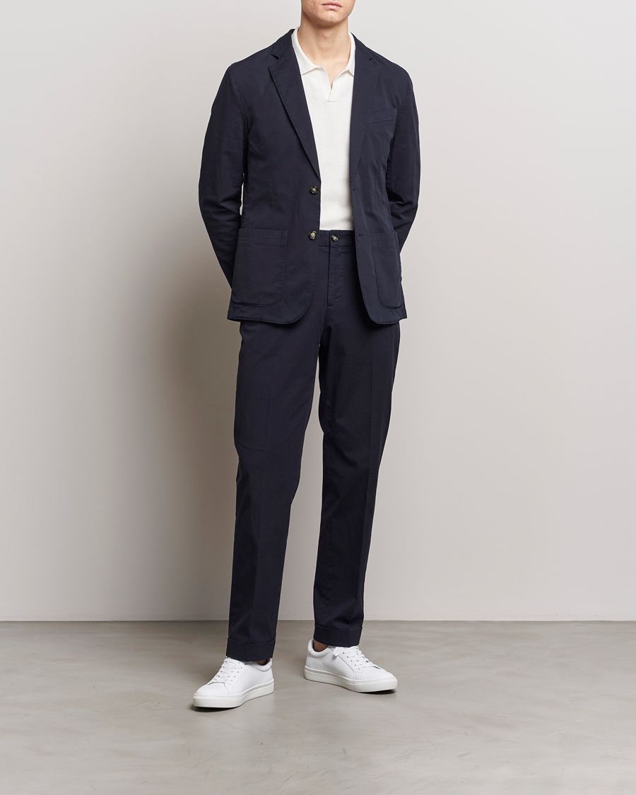 Herre | Dressjakker | J.Lindeberg | Elton Garment Dyed Cotton Blazer Navy